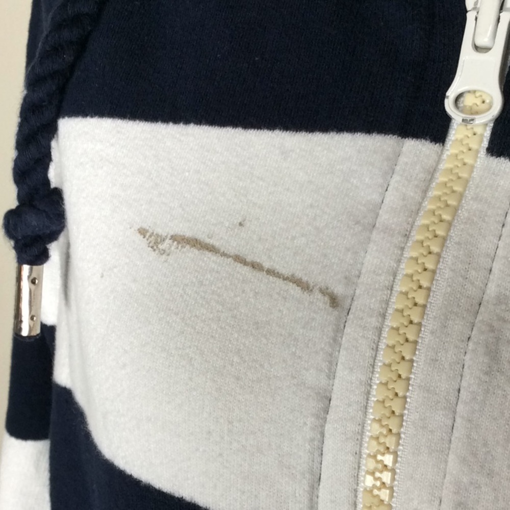 IZOD Blue & White Striped Hoodie - Picture 4 of 4